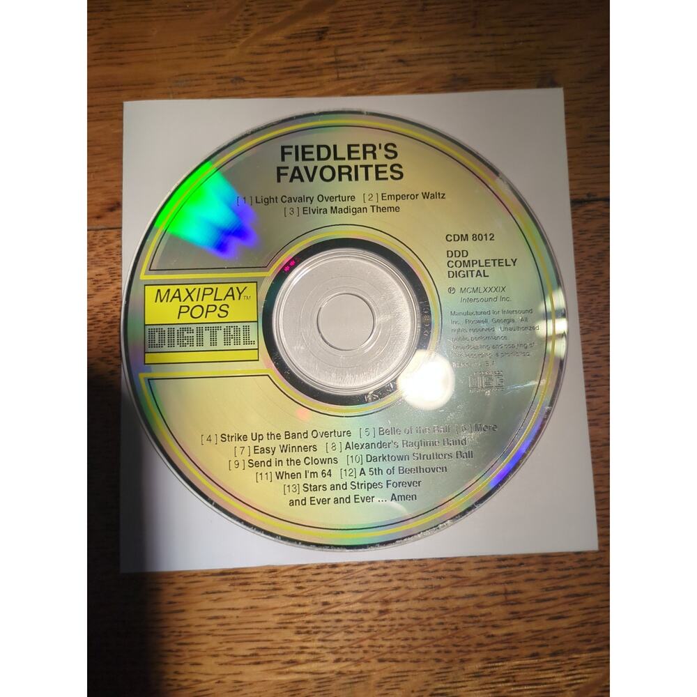 Fiedler's Favorites Maxiplay CD Disc Only